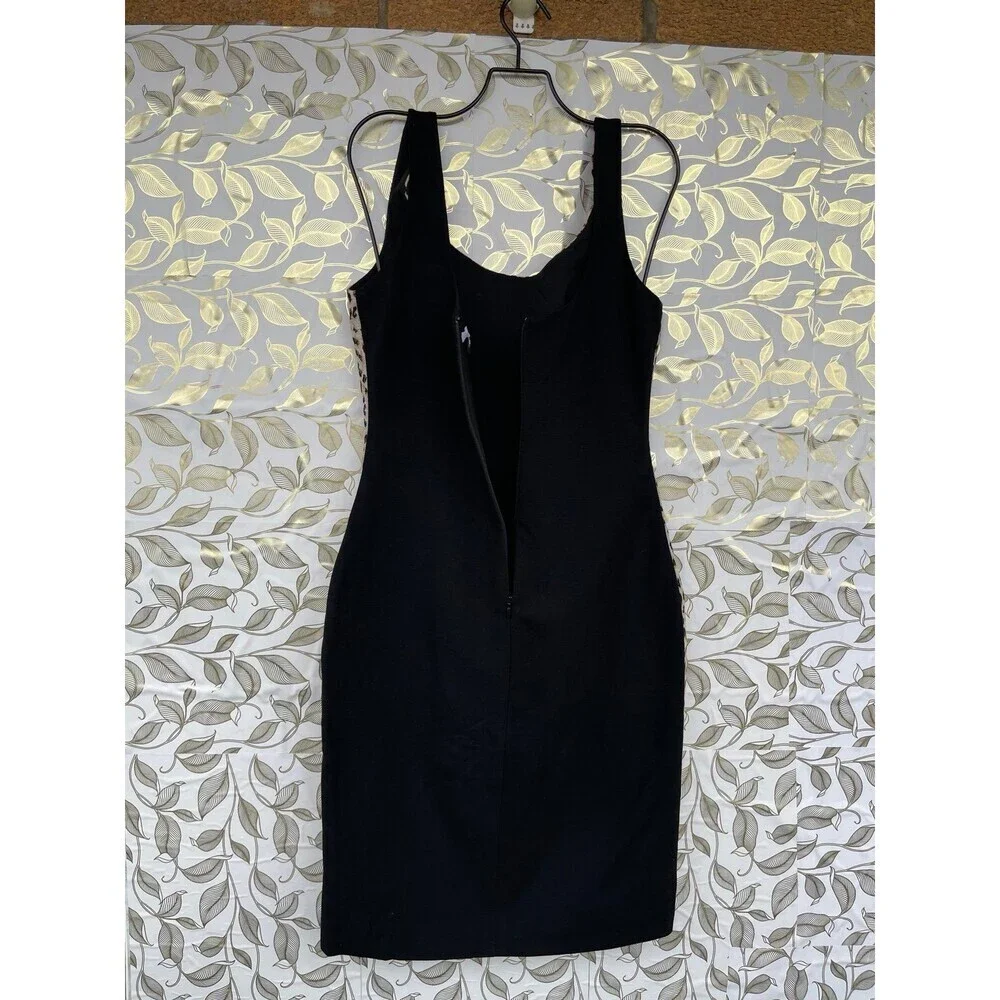 DVF Diane von Furstenberg Leopard Print Mini Dress | Mob Wife Aesthetic Size 6 |